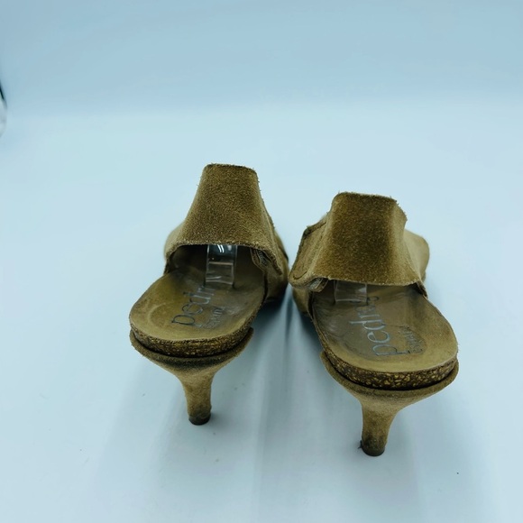 Pedro Garcia Maia Low Heel Suede Leather Heels 38 - Picture 3 of 7